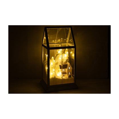 Kerstdorp Led Glas Wit/Goud Small J-Line