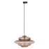 Keylie hanglamp large van PTMD, brede gelaagde hanglamp van bruin glas