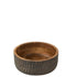 Kom Mango Hout Bruin/Zwart Large - Kom - J-Line - livinglovely.nl