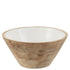 Kom Mango Hout Wit Medium - Kom - J-Line - livinglovely.nl
