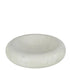 Kom Rond Laag Marmer Wit Large - Schaal - J-Line - livinglovely.nl