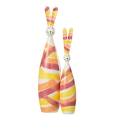 Konijn Lijnen Dolomiet Oranje Mix 36cm Small - Paas - J-Line - livinglovely.nl