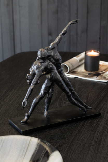 Koppel Op Voet Dansend Zwart J-Line - Beeld - J-Line - livinglovely.nl