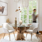 Koppel Zittend Resine Goud - Beeld - J-Line - livinglovely.nl