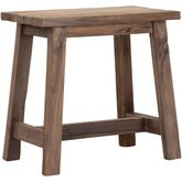 Kruk Easy van MUST Living in naturel, gerecycled teakhout, volledig in beeld op een neutrale achtergrond