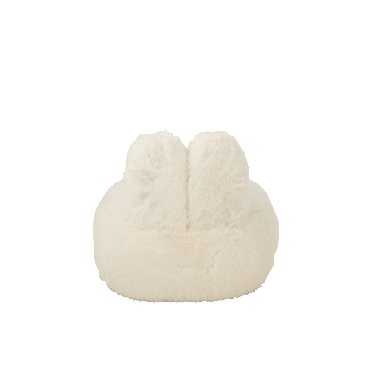 Kruk Fur With Bunny Ears Hout Wit J-Line