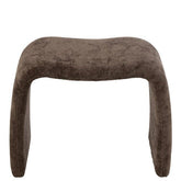 Kruk N Shape Textiel Donkerbruin - Kruk - J-Line - livinglovely.nl