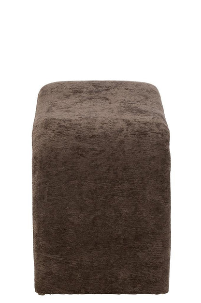 Kruk N Shape Textiel Donkerbruin - Kruk - J-Line - livinglovely.nl