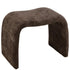 Kruk N Shape Textiel Donkerbruin - Kruk - J-Line - livinglovely.nl