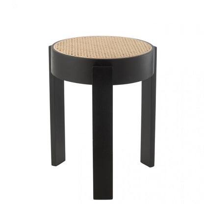 Kruk Pune Mangohout Zwart - Kruk - J-Line - livinglovely.nl