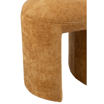 Kruk Rond Textiel Oker J-Line
