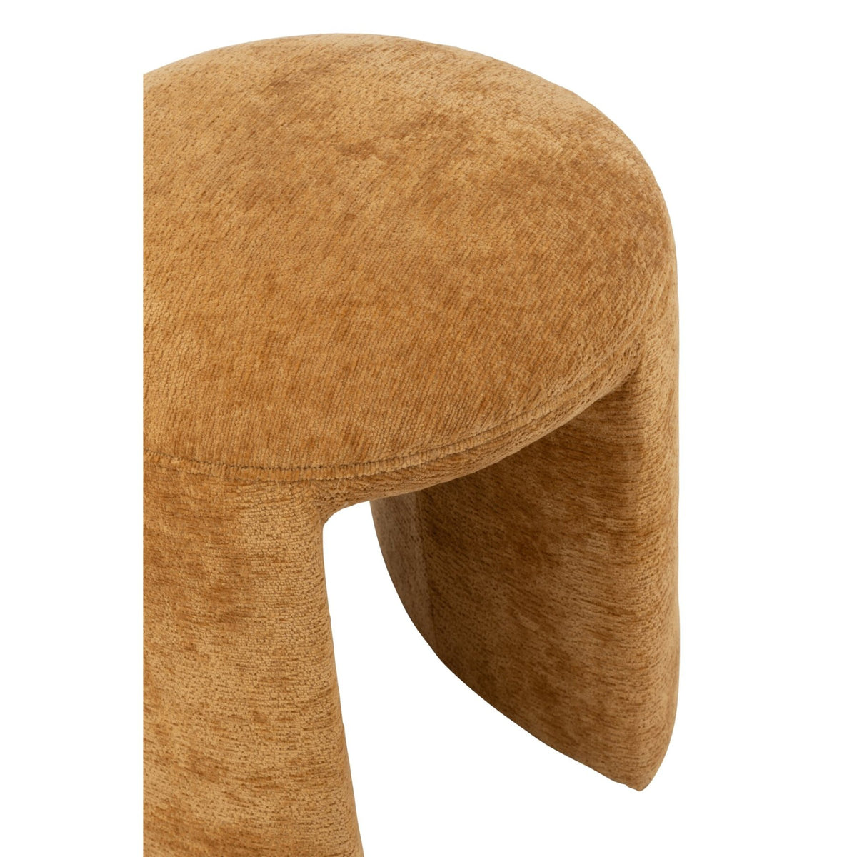 Kruk Rond Textiel Oker J-Line