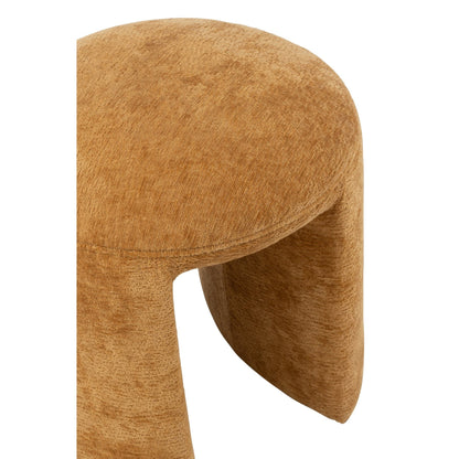 Kruk Rond Textiel Oker J-Line