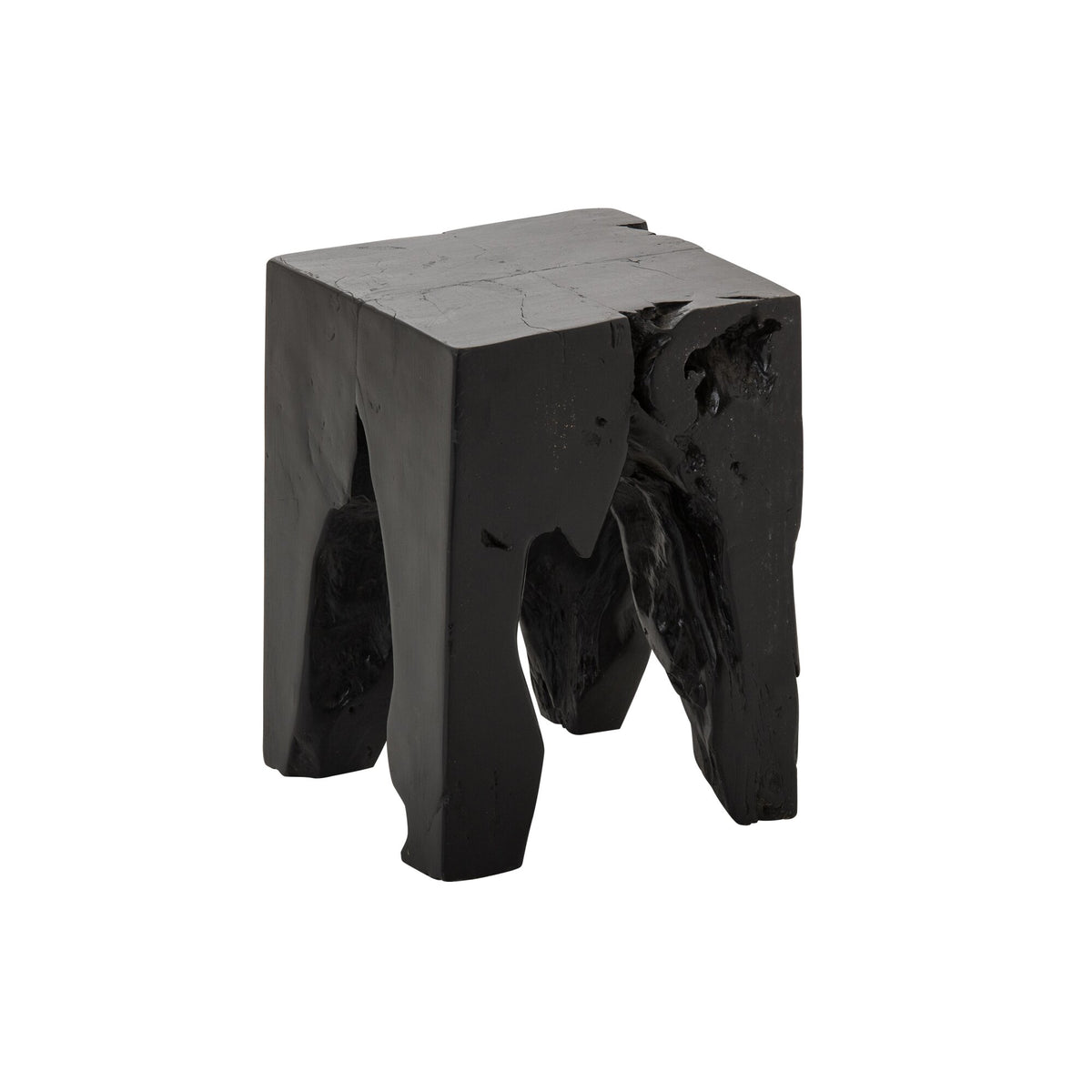 Kruk Teak Hout Zwart J-Line