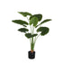 Kunstplant alocasia van PTMD in groen met pot, 120 cm hoog