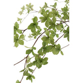 Fijn blad van de kunstplant van J-Line van dichtbij, smalle bladvorm op dun metaaldraad