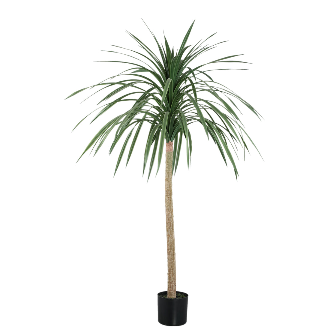 Kunstlobelia van PTMD, 160 cm hoog in een zwarte pot