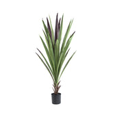 Kunstplant yucca van PTMD in paars met lange spitse bladeren