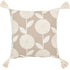 Kussen Bloemen/Bladeren Katoen Taupe/Beige - Kussen - J-Line - livinglovely.nl