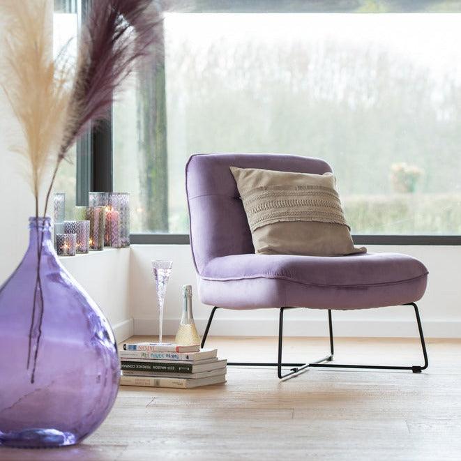 Kussen Boord Vierkant Leer Lichtgrijs - Kussen - J-Line - livinglovely.nl