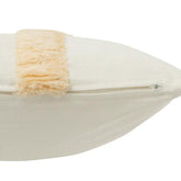 Kussen Cirkel Textiel Wit/Beige - Kussen - J-Line - livinglovely.nl