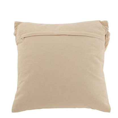 Kussen Cosy Katoen Beige Small - Kussen - J-Line - livinglovely.nl