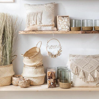 Kussen Cosy Katoen Gebroken Wit Small - Kussen - J-Line - livinglovely.nl