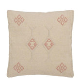 Kussen Diamanten + Pijlen Katoen Creme/Roze - Kussen - J-Line - livinglovely.nl