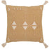 Kussen Driehoeken & Kwastjes Katoen Natural/Wit - Kussen - J-Line - livinglovely.nl