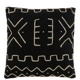 Kussen Grafisch Tekening 2 Katoen Zwart - Kussen - J-Line - livinglovely.nl