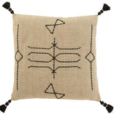 Kussen Grafische Vormen Vierkant Katoen Grijs - Kussen - J-Line - livinglovely.nl