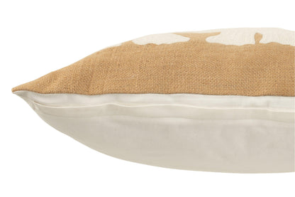 Kussen Olifant Textiel Naturel/Zwart Small - Kussen - J-Line - livinglovely.nl