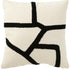 Kussen Streep - wit/zwart - Kussen - J-Line - livinglovely.nl