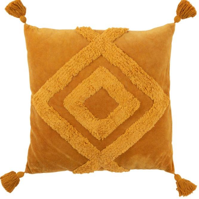 Kussen U Vorm Patroon Katoen Koraal Vierkant - Kussen - J-Line - livinglovely.nl