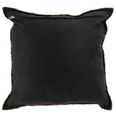 Kussen Zebra Vierkant Leer Zwart / Wit - Kussen - J-Line - livinglovely.nl