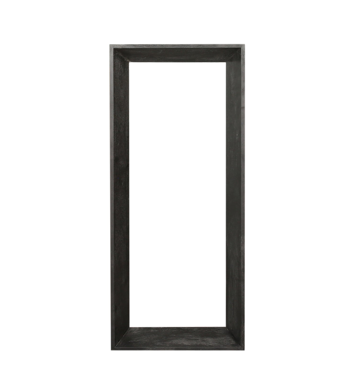 Kyro Black Acacia Wood Rectangle Mirror Small PTMD - Spiegel - PTMD - livinglovely.nl