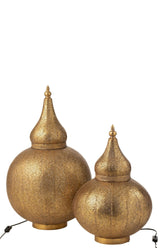 Lamp Aladin Metaal Goud Large - Tafellamp - J-Line - livinglovely.nl