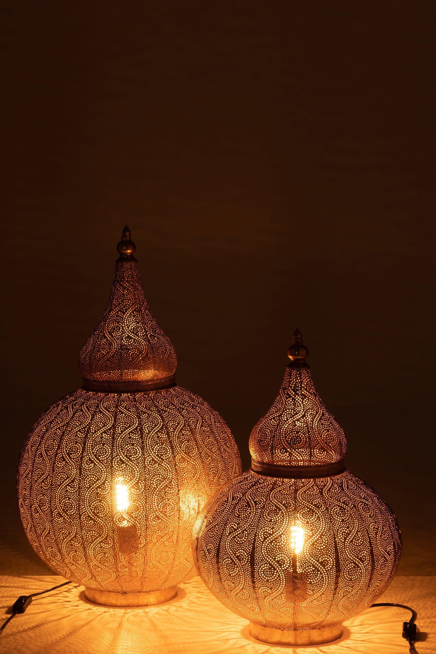 Lamp Aladin Metaal Goud Large - Tafellamp - J-Line - livinglovely.nl