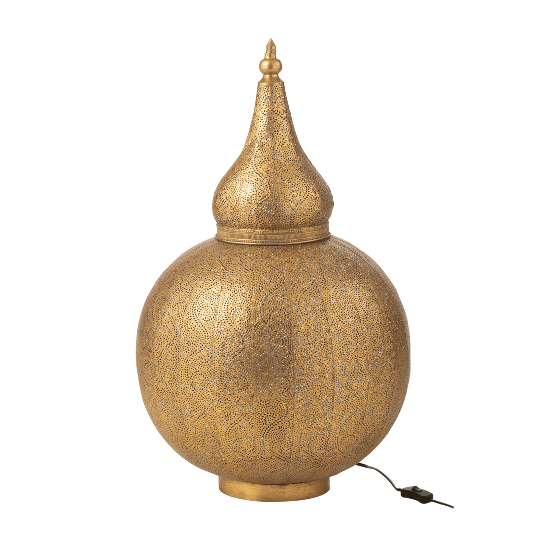 Lamp Aladin Metaal Goud Large - Tafellamp - J-Line - livinglovely.nl