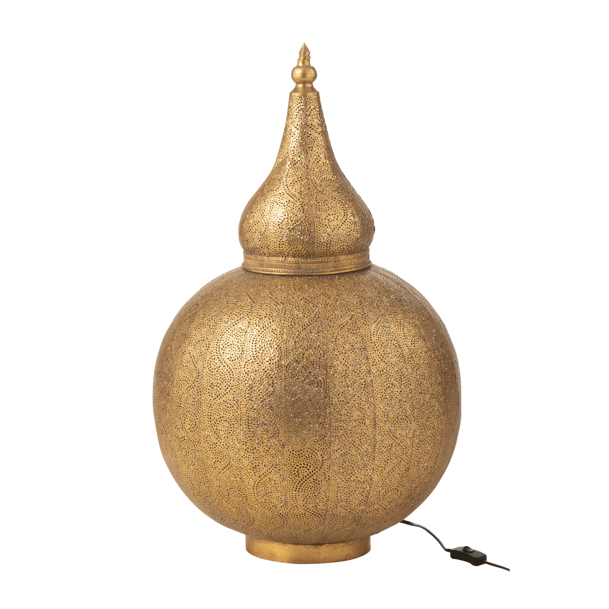 Lamp Aladin Metaal Goud Large - Tafellamp - J-Line - livinglovely.nl