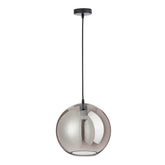 Lamp Bol Glas Spiegel Zilver Large - Hanglamp - J-Line - livinglovely.nl