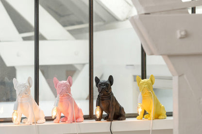 Lamp Bulldog Poly White - Tafellamp - J-Line - livinglovely.nl