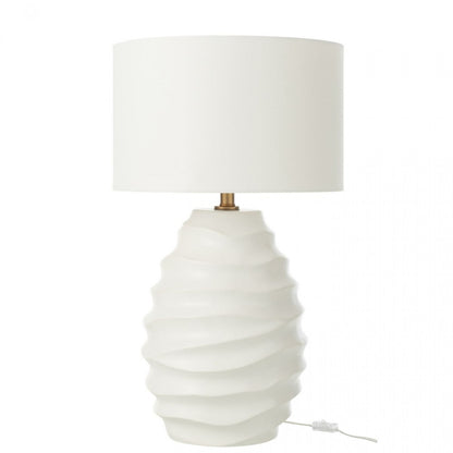 Lamp Golf Keramiek Wit - Tafellamp - J-Line - livinglovely.nl