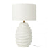 Lamp Golf Keramiek Wit - Tafellamp - J-Line - livinglovely.nl