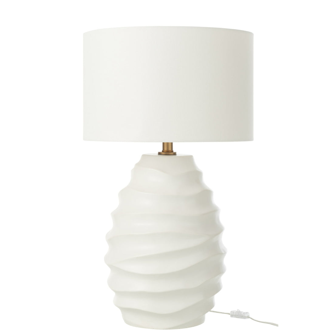 Lampe Golf Keramik Weiß J-Line