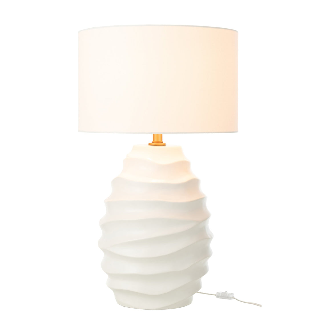 Lampe Golf Keramik Weiß J-Line