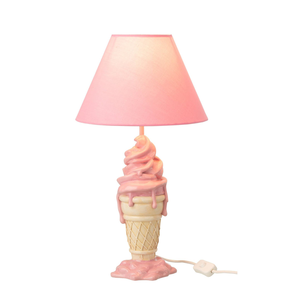 Lamp Ijsje Polyresin Roze/Beige J-Line