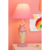 Lamp Ijsje Polyresin Roze/Beige J-Line