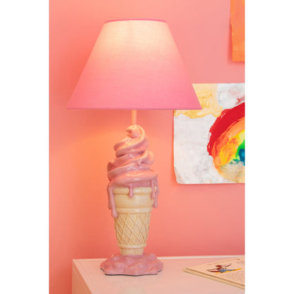 Lamp Ijsje Polyresin Roze/Beige J-Line