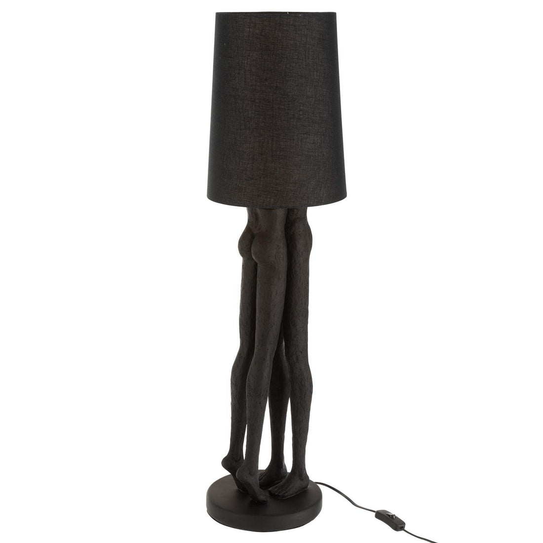 Lamp Koppel Poly Zwart - Tafellamp - J-Line - livinglovely.nl